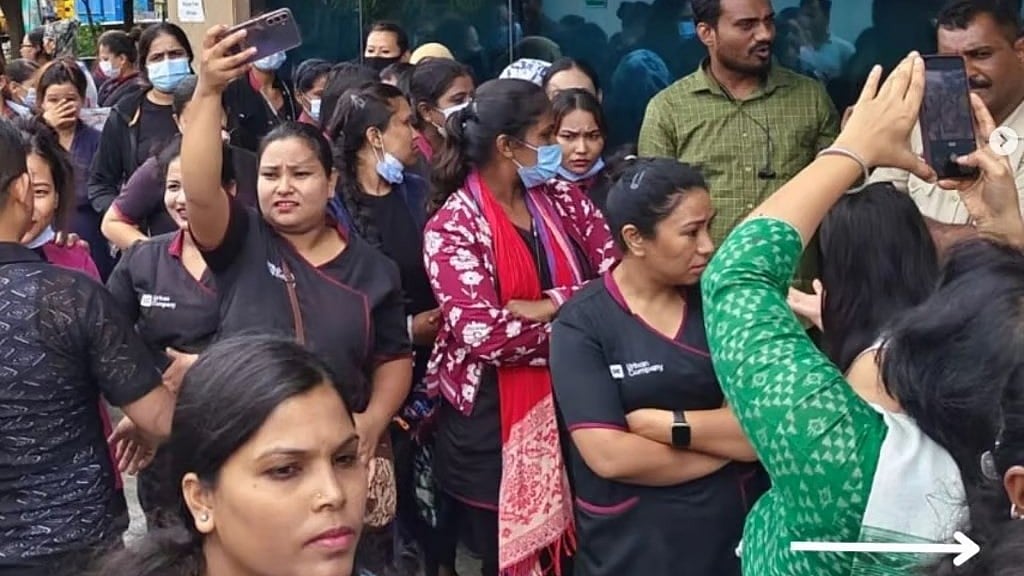 ಮಹಿಳಾ ಗಿಗ್ ನೌಕರರಿಂದ 'ಕಪ್ಪು ದೀಪಾವಳಿ' ಆಚರಿಸಿ ಪ್ರತಿಭಟನೆ, ಮೂಲಭೂತ ಹಕ್ಕುಗಳಿಗೆ ಒತ್ತಾಯ