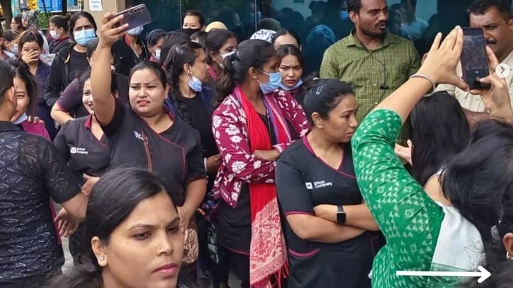 ಮಹಿಳಾ ಗಿಗ್ ನೌಕರರಿಂದ 'ಕಪ್ಪು ದೀಪಾವಳಿ' ಆಚರಿಸಿ ಪ್ರತಿಭಟನೆ, ಮೂಲಭೂತ ಹಕ್ಕುಗಳಿಗೆ ಒತ್ತಾಯ