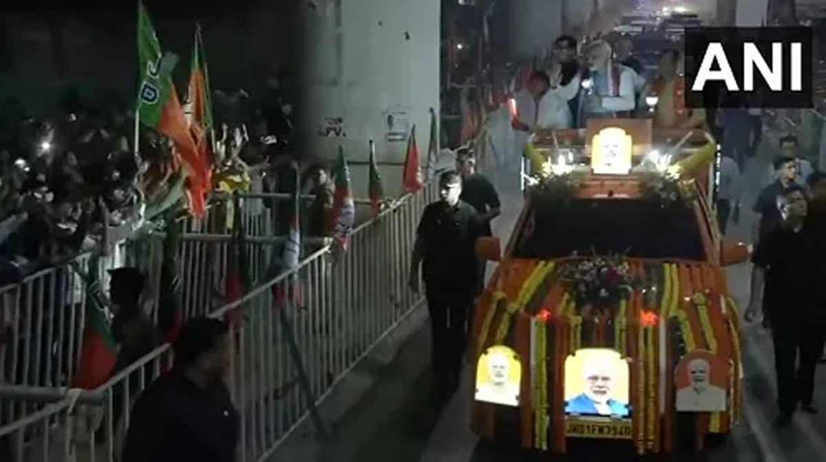 ಜಾರ್ಖಂಡ್ ಚುನಾವಣೆ: ರಾಂಚಿಯಲ್ಲಿ ಪ್ರಧಾನಿ ಮೋದಿ ರೋಡ್ ಶೋ