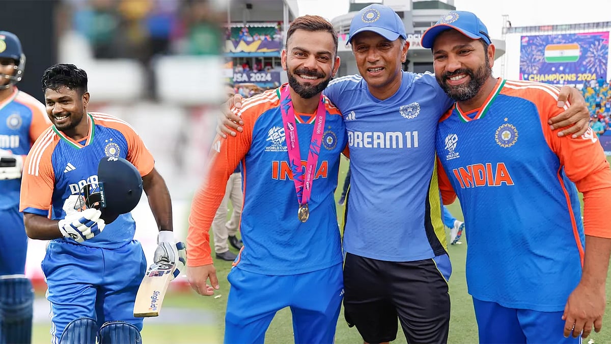 'ದ್ರಾವಿಡ್, ಧೋನಿ, Kohli, ರೋಹಿತ್ ನನ್ನ ಮಗನ 10 ವರ್ಷ ಕ್ರಿಕೆಟ್ ಜೀವನ ಹಾಳು ಮಾಡಿದರು': Sanju Samson ತಂದೆ ಆಕ್ರೋಶ!