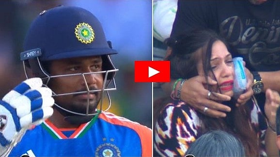 ಯುವತಿಯ ಕೆನ್ನೆಗೆ ಬಡಿದ ಸಿಕ್ಸರ್ ಚೆಂಡು: ಅಭಿಮಾನಿಯ ಕಣ್ಣೀರು ನೋಡಿ ಮರುಗಿದ ಸಂಜು ಸ್ಯಾಮ್ಸನ್, ವಿಡಿಯೋ ವೈರಲ್!