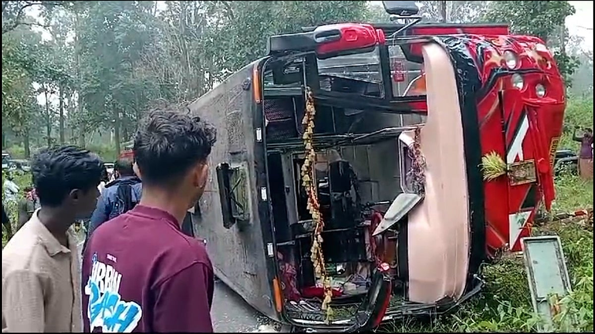 Wayanad: ಕರ್ನಾಟಕದ ಶಬರಿಮಲೆ ಭಕ್ತರಿದ್ದ ಬಸ್ ಪಲ್ಟಿ; 27 ಮಂದಿಗೆ ಗಾಯ; Video