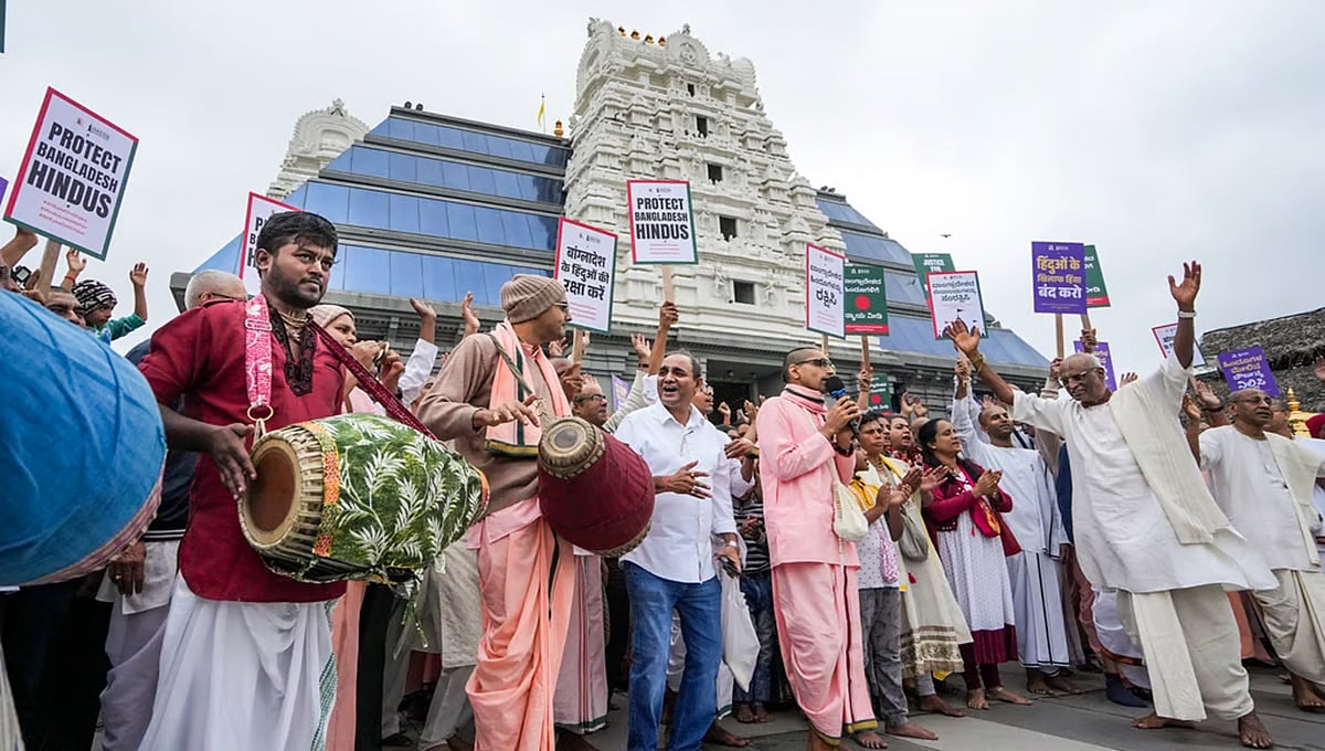 ಅಲ್ಪಸಂಖ್ಯಾತರ ರಕ್ಷಣೆಗೆ ಬಾಂಗ್ಲಾದೊಂದಿಗೆ ಮಾತುಕತೆ ನಡೆಸಿ: ಕೇಂದ್ರ ಸರ್ಕಾರಕ್ಕೆ ಇಸ್ಕಾನ್ ಬೆಂಗಳೂರು ಮನವಿ
