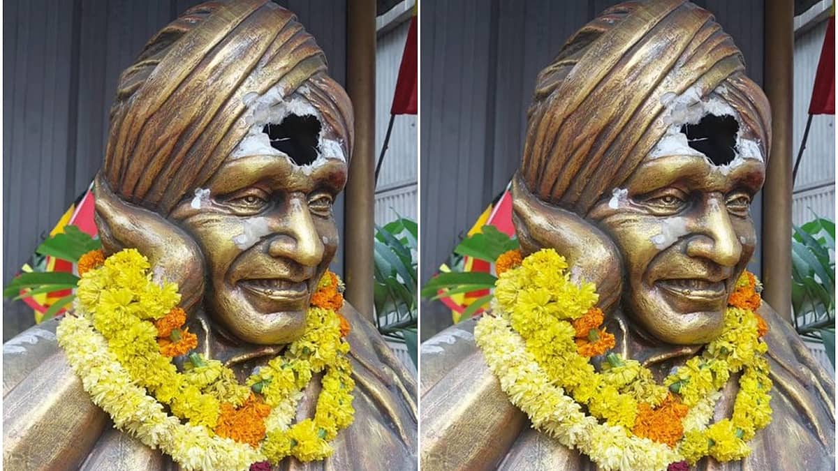 ತ್ರಿವಿಧ ದಾಸೋಹಿ ಶಿವಕುಮಾರ ಸ್ವಾಮೀಜಿ ಪುತ್ಥಳಿಗೆ ಹಾನಿ: ಭುಗಿಲೆದ್ದ ಆಕ್ರೋಶ, ದೂರು ದಾಖಲು