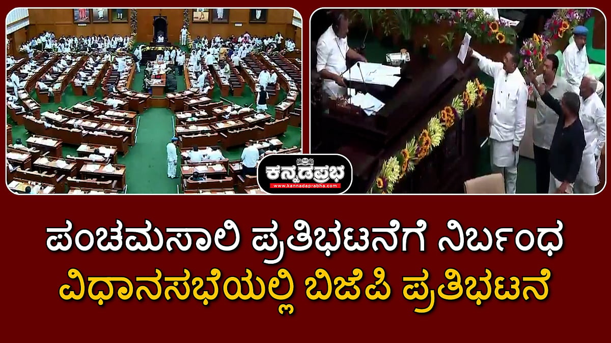 Watch | ಬೆಳಗಾವಿ: ಪಂಚಮಸಾಲಿ ಪ್ರತಿಭಟನೆಗೆ ನಿರ್ಬಂಧ; ವಿಧಾನಸಭೆಯಲ್ಲಿ ಬಿಜೆಪಿ ಪ್ರತಿಭಟನೆ