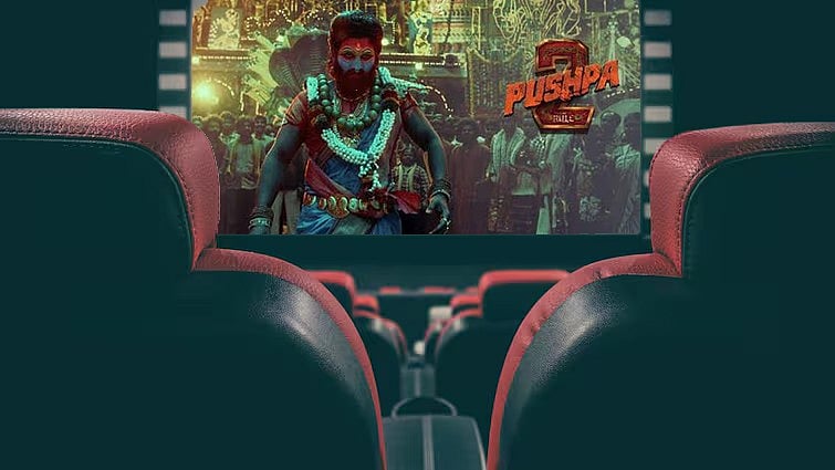 Pushpa 2 TheRule ಚಿತ್ರ ವೀಕ್ಷಣೆಗೆ ತೆರಳಿದ್ದ ವ್ಯಕ್ತಿ ಸಾವು, ಚಿತ್ರಮಂದಿರದಲ್ಲಿ ಮೃತದೇಹ ಪತ್ತೆ!
