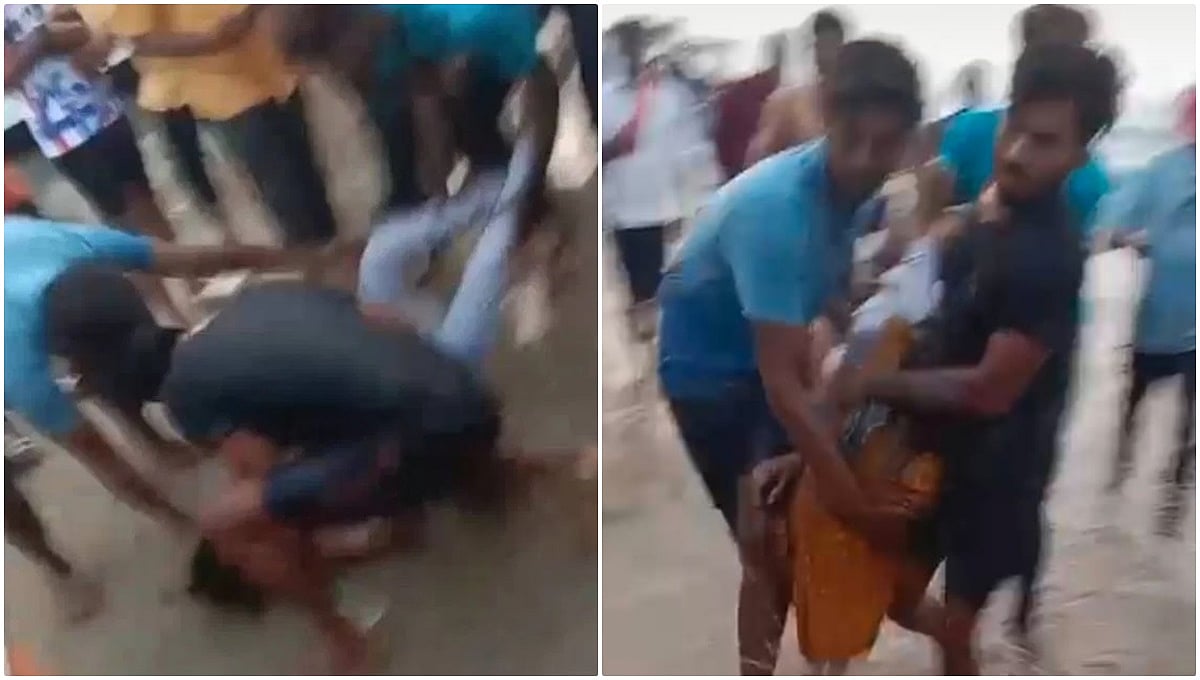 ಭಟ್ಕಳ: ಮುರ್ಡೇಶ್ವರ ಕಡಲ ತೀರದಲ್ಲಿ ಸಮುದ್ರದ ಅಲೆಗಳಿಗೆ ಕೊಚ್ಚಿ ಹೋದ ನಾಲ್ವರು ವಿದ್ಯಾರ್ಥಿನಿಯರು!