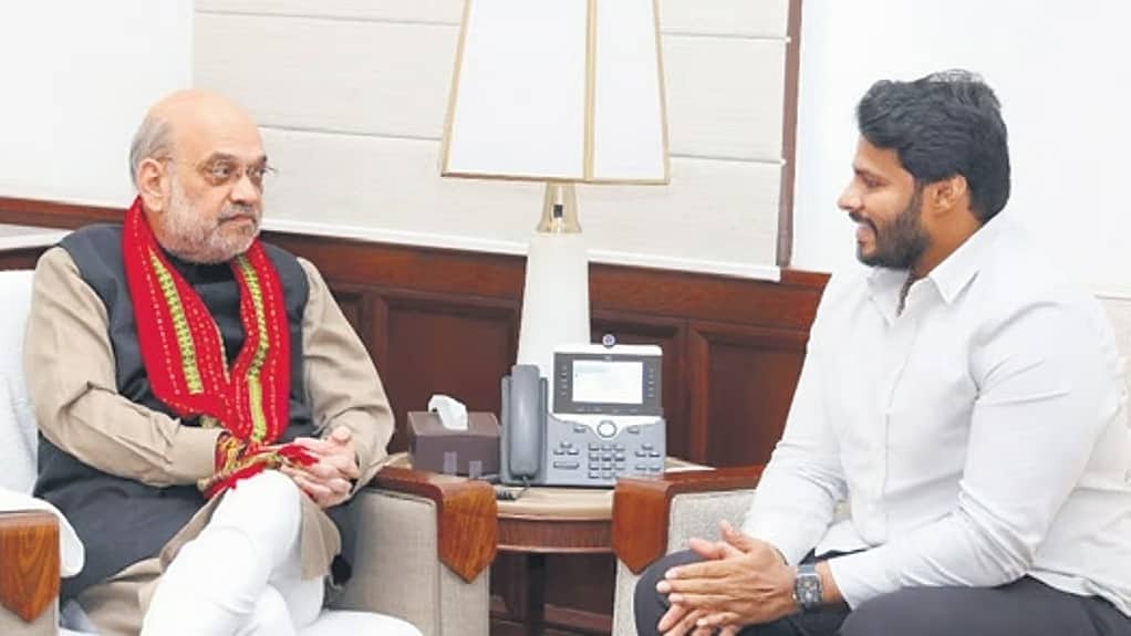 ಅಮಿತ್ ಶಾ ಭೇಟಿಯಾದ ನಿಖಿಲ್ ಕುಮಾರಸ್ವಾಮಿ: ಸ್ಥಳೀಯ ಸಂಸ್ಥೆ ಚುನಾವಣೆ, NDA ಬಲಪಡಿಸುವ ಕುರಿತು ಚರ್ಚೆ
