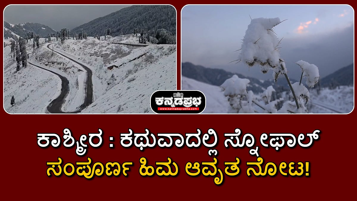 Watch | ಕಾಶ್ಮೀರ: ಕಥುವಾದಲ್ಲಿ ಸ್ನೋಫಾಲ್; ಸಂಪೂರ್ಣ ಹಿಮಾವೃತ ವಿಹಂಗಮ ನೋಟ