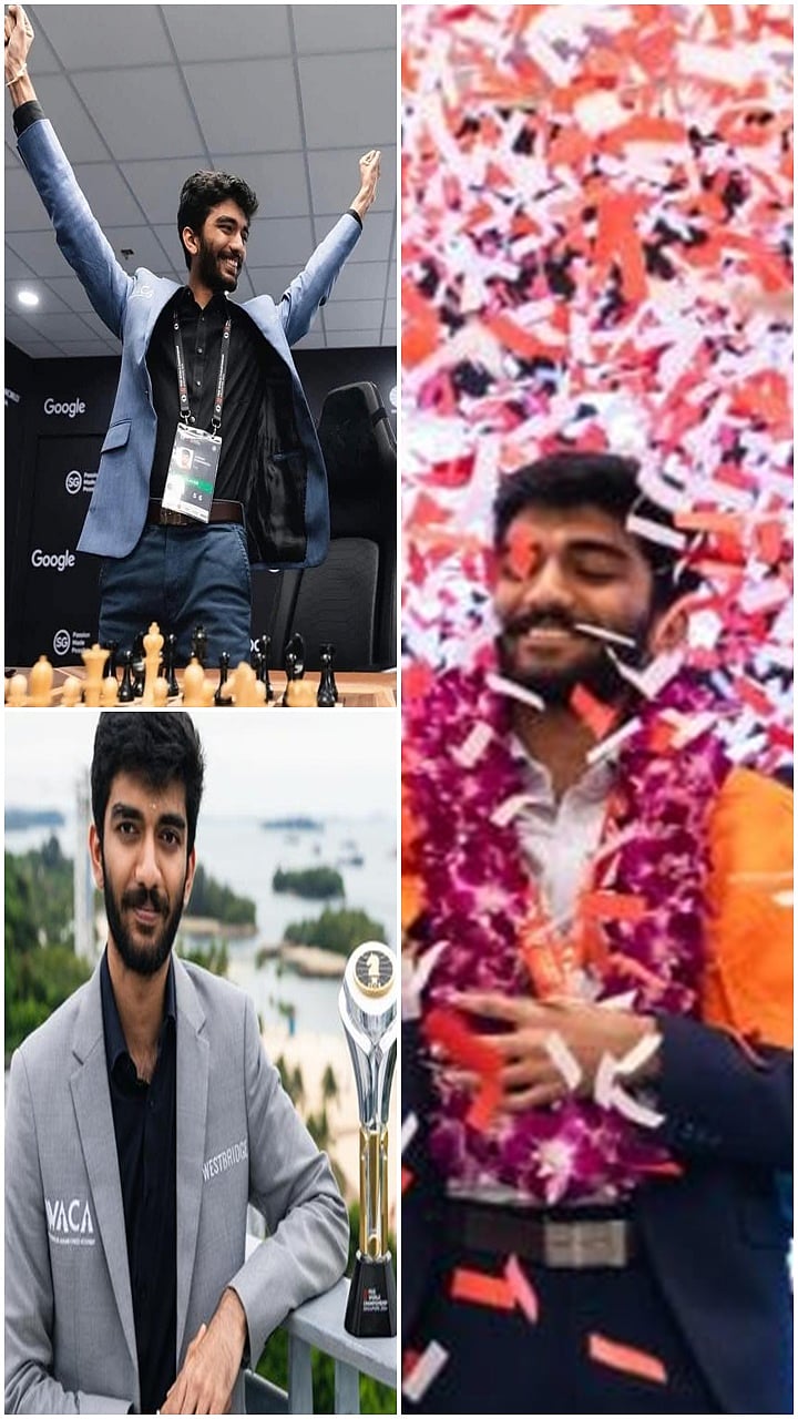 ವಿಶ್ವ ಚೆಸ್ ಚಾಂಪಿಯನ್ ಡಿ.ಗುಕೇಶ್-Photos
