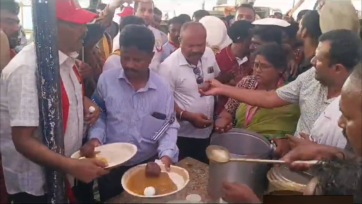 Video: ಮಂಡ್ಯ ಕನ್ನಡ ಸಾಹಿತ್ಯ ಸಮ್ಮೇಳನದಲ್ಲಿ ಬಾಡೂಟ ವಿತರಣೆ, ವಿವಾದ ಸ್ಫೋಟ