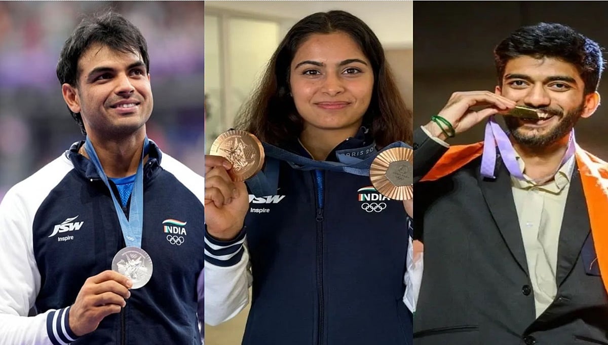 ಹಿನ್ನೋಟ 2024: ಕ್ರೀಡೆಯಲ್ಲಿ ಭಾರತದ ಸಾಧನೆ: ಇತಿಹಾಸ ನಿರ್ಮಿಸಿದ ಮನು ಭಾಕರ್, ನೀರಜ್ ಚೋಪ್ರಾ, ಗುಕೇಶ್!