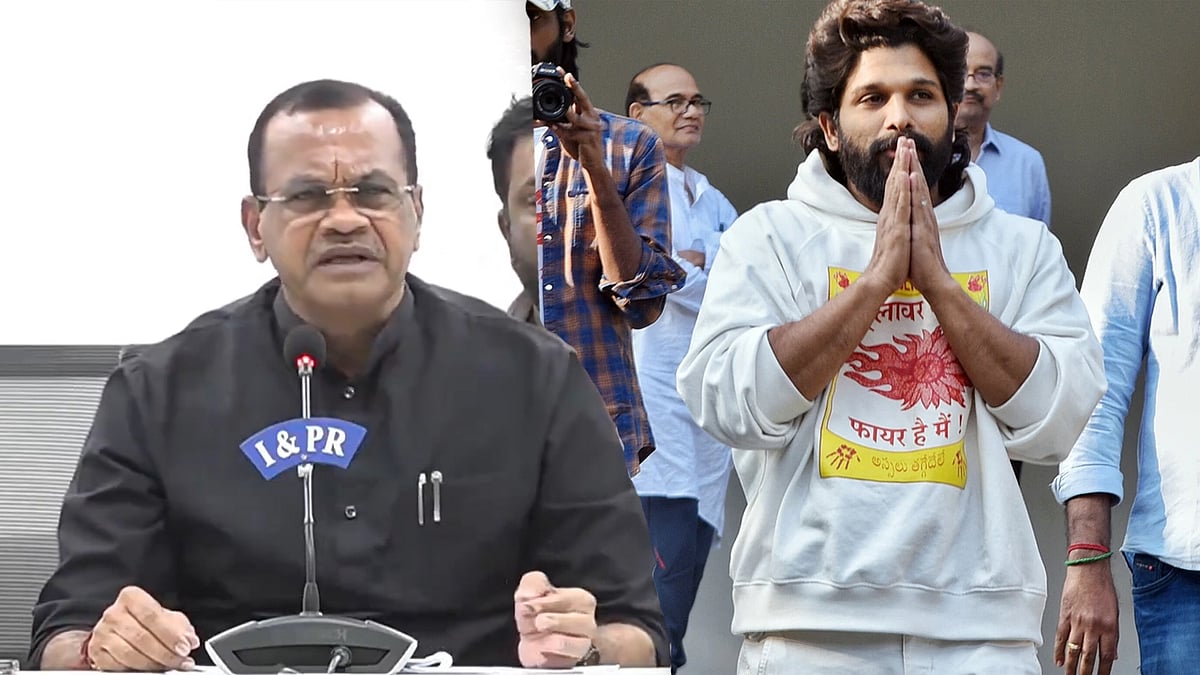 Sandhya theatre ಕಾಲ್ತುಳಿತ ಪ್ರಕರಣ: 'ಸಂತ್ರಸ್ಥೆಗೆ 20 ಕೋಟಿ ರೂ ಹಣ ಕೊಟ್ಟು, ಸಿಎಂ ರೇವಂತ್ ರೆಡ್ಡಿ ಕ್ಷಮೆ ಕೇಳು'; Allu Arjun ಗೆ ತೆಲಂಗಾಣ ಸಚಿವ