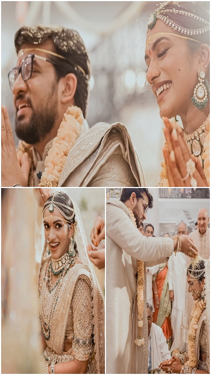 ಬ್ಯಾಡ್ಮಿಂಟನ್ ತಾರೆ ಪಿ.ವಿ ಸಿಂಧು ಮದುವೆ | Photos