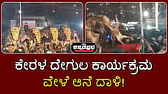 Watch | ಕೇರಳ ದೇಗುಲದಲ್ಲಿ ಆನೆಗಳ ದಾಳಿ; ಸೊಂಡಿಲಿನಿಂದ ವ್ಯಕ್ತಿ ಬಿಸಾಡಿ ಆಕ್ರೋಶ