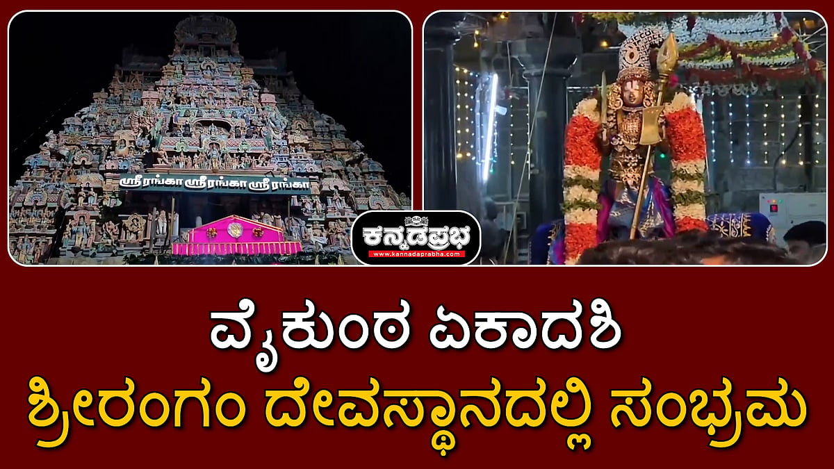Watch | ವೈಕುಂಠ ಏಕಾದಶಿ: ಮೋಹಿನಿ ಅಲಂಕಾರ; ಶ್ರೀರಂಗಂ ದೇವಸ್ಥಾನದಲ್ಲಿ ಸಂಭ್ರಮ