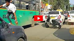 ಬೆಂಗಳೂರಿನಲ್ಲಿ ಮತ್ತೊಂದು ರೋಡ್ ರೇಜ್: ಕಾರಿನ ಬಾನೆಟ್ ಹತ್ತಿ ವಿಂಡ್ ಶೀಲ್ಡ್ ಒದ್ದ ಬೈಕ್ ಸವಾರ, ವಿಡಿಯೋ ವೈರಲ್