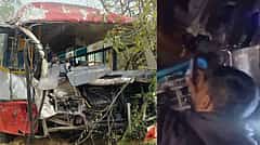 ಬಸ್ಸು-ಕ್ಯಾಂಟರ್ ನಡುವೆ ಡಿಕ್ಕಿ: ಕೋಲಾರ ಮೂಲದ ನಾಲ್ವರು ಸಾವು