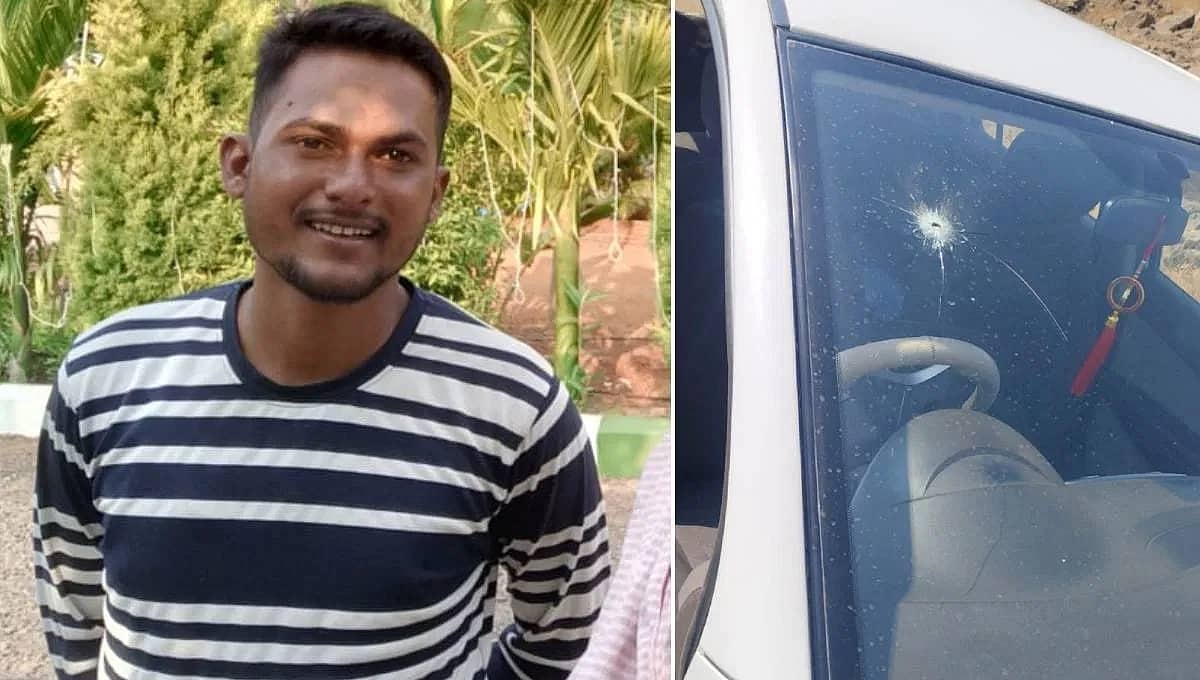 ವಿಜಯಪುರ: ಹಾಡಹಗಲೇ ಕಾರಿನ ಮೇಲೆ ಗುಂಡಿನ ದಾಳಿ, ಯುವಕ ಸಾವು