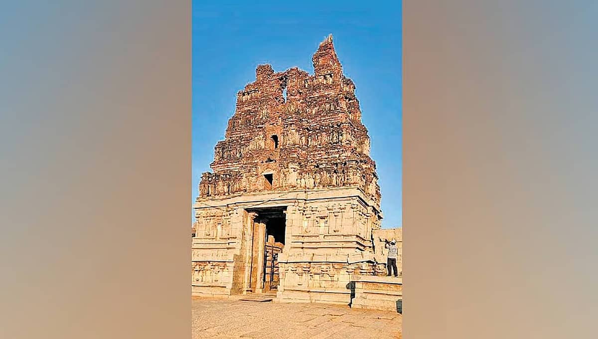 ಹೊಸಪೇಟೆ: ವಿಜಯ ವಿಠಲ ಗೋಪುರದ ಬಿರುಕು ಅಧ್ಯಯನಕ್ಕೆ ASI ನಿಂದ 3ಡಿ ಸಮೀಕ್ಷೆ