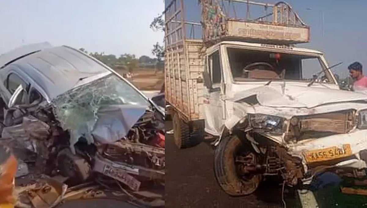 ಬೀದರ್: ಕಾರು- ಗೂಡ್ಸ್ ವಾಹನ ಢಿಕ್ಕಿ, ಇಬ್ಬರು ಸಾವು
