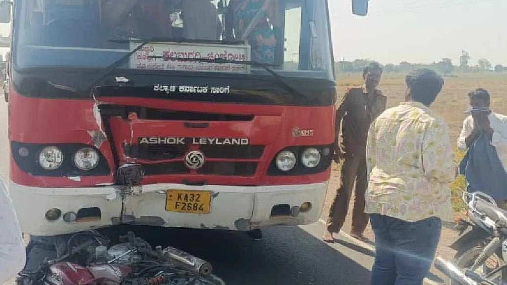 ಯಾದಗಿರಿ: ಬೈಕ್ ಗೆ ಸಾರಿಗೆ ಬಸ್ ಡಿಕ್ಕಿ; ಮೂವರು ಮಕ್ಕಳು ಸೇರಿ ಒಂದೇ ಕುಟುಂಬದ ಐವರ ದುರ್ಮರಣ, ಗ್ರಾಮದಲ್ಲಿ ಸ್ಮಶಾನ ಮೌನ!