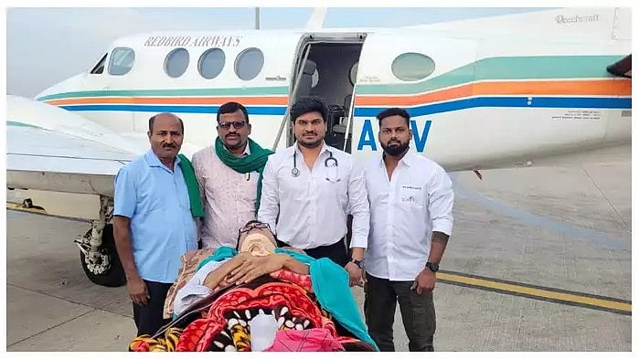 ರೈತ ಮುಖಂಡ ಕುರುಬೂರು ಶಾಂತಕುಮಾರ್ ಚಂಡೀಗಢದಿಂದ ಬೆಂಗಳೂರಿಗೆ ಏರ್ ಲಿಫ್ಟ್: ಮಣಿಪಾಲ್ ಆಸ್ಪತ್ರೆಗೆ ದಾಖಲು