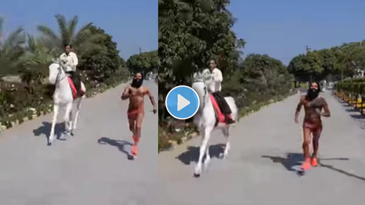ಕುದುರೆಯೊಂದಿಗೆ ಬಾಬಾ ರಾಮ್ ದೇವ್ ರೇಸ್: video viral; ಕಾಮೆಂಟ್ ಮಾಡಿದ್ದಕ್ಕೆ Age-reversing CEO ಜಾನ್ಸನ್ ಬ್ಲಾಕ್!