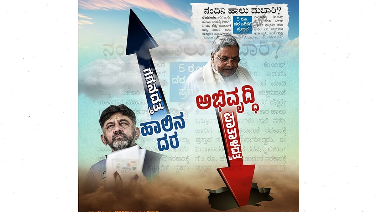 ಹಾಲಿನ ಬೆಲೆ ಏರಿಕೆ ಪ್ರಸ್ತಾವನೆ: BJP-ಕಾಂಗ್ರೆಸ್ ನಡುವೆ ವಾಗ್ಯುದ್ಧ ಶುರು