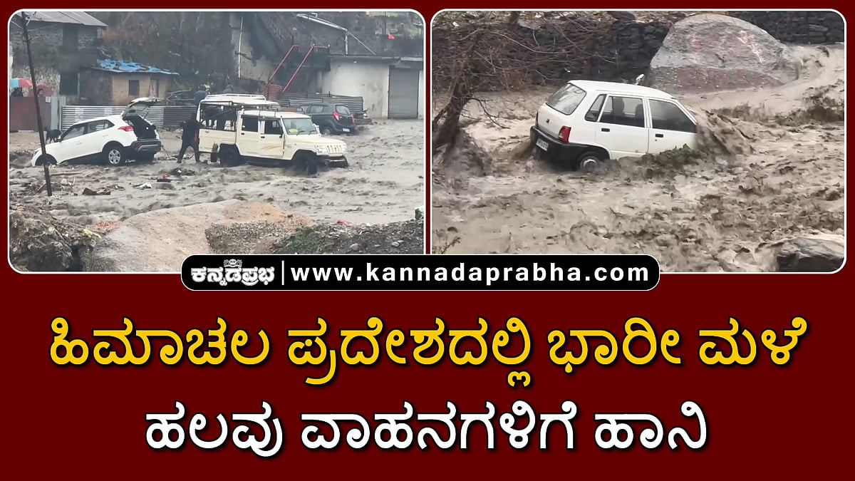 Watch | ಹಿಮಾಚಲ ಪ್ರದೇಶ: ಭಾರೀ ಮಳೆ; ಹಠಾತ್ ಪ್ರವಾಹ, ಹಲವು ವಾಹನಗಳಿಗೆ ಹಾನಿ
