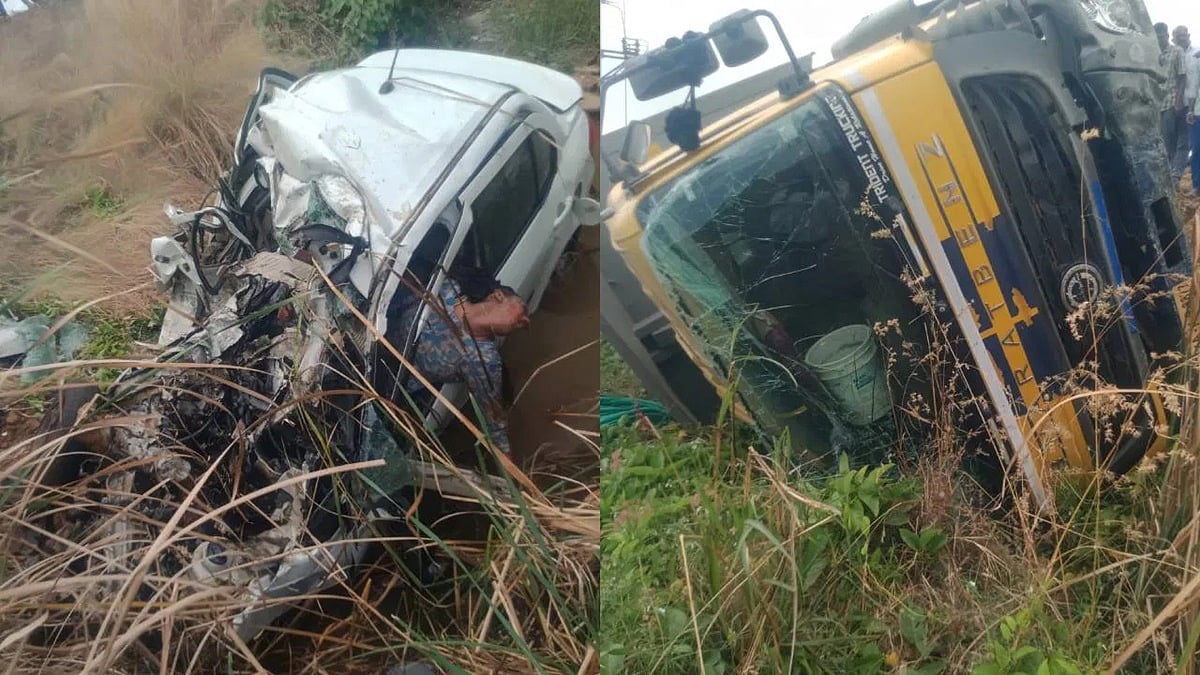 ಚಾಮರಾಜನಗರದಲ್ಲಿ ಭೀಕರ ರಸ್ತೆ ಅಪಘಾತ: ಮಂಡ್ಯ ಮೂಲದ ಐವರು ಮಾದಪ್ಪ ಭಕ್ತರ ದಾರುಣ ಸಾವು
