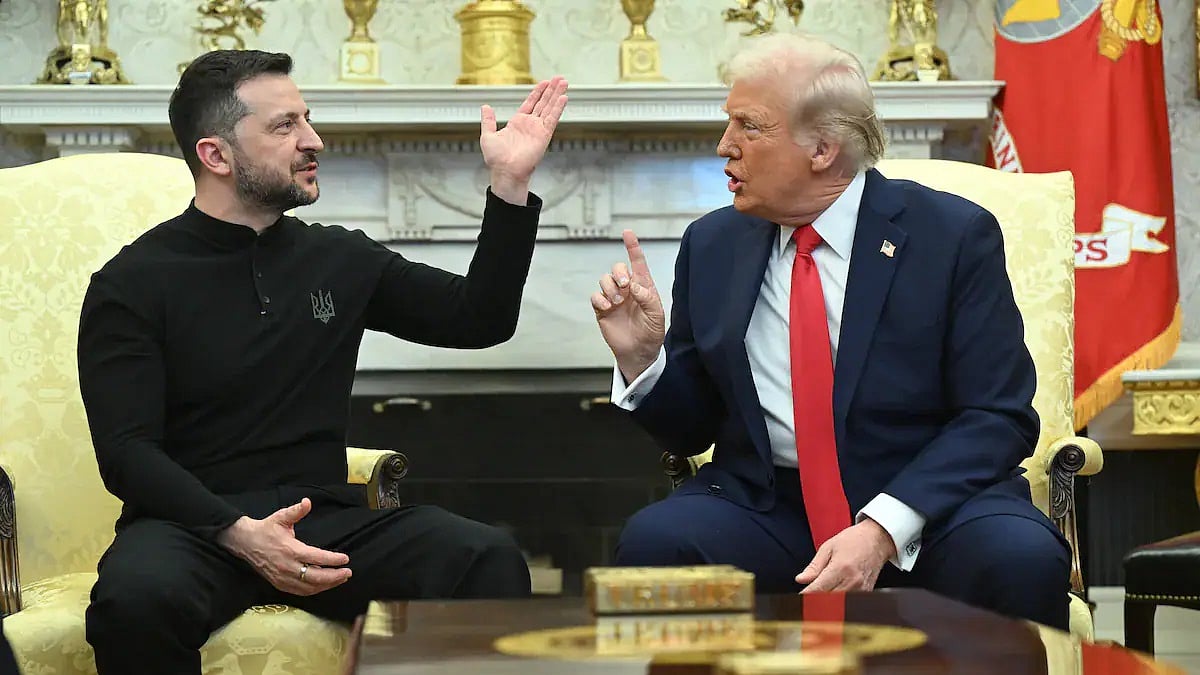 Zelenskyy-Trump ಭೇಟಿ ವೇಳೆ ಶ್ವೇತ ಭವನ ರಣಾಂಗಣ: ಸದ್ಯ "ಹಾಗಾಗದೇ" ಇದ್ದದ್ದು ಪವಾಡವೇ ಸರಿ ಎಂದಿದ್ದೇಕೆ ರಷ್ಯಾ?