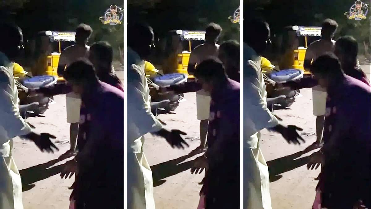 'ನಿನ್ನ ಕಾಲಿಗೆ ಬೀಳ್ತೀನಿ ಹೋಗ್ಬೇಡಮ್ಮ': ಲವರ್ ಜೊತೆ ಪರಾರಿಯಾಗುತ್ತಿದ್ದ ಮಗಳ ಕಾಲಿಗೆ ಬಿದ್ದು ಅಂಗಲಾಚಿದ ತಂದೆ, Video Viral