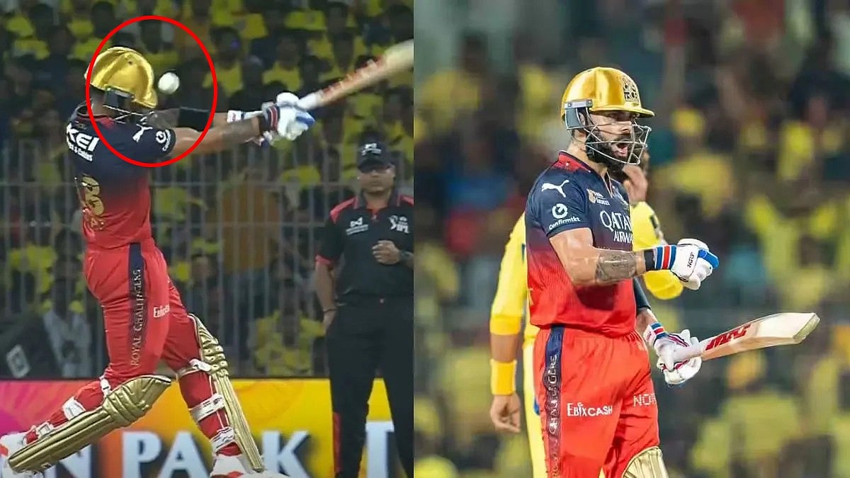 IPL 2025: Virat Kohli ಹೆಲ್ಮೆಟ್ ಗೆ ಬಡಿದ ಚೆಂಡು, ಓಡೋಡಿ ಬಂದ ವೈದ್ಯರು.. ಟ್ರೀಟ್ ಮೆಂಟ್ ಸಿಕ್ಕಿದ್ದು ಮಾತ್ರ CSK ಬೌಲರ್ ಗೆ!