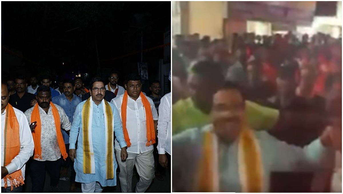 ಹುಬ್ಬಳ್ಳಿ: ರಾಮನವಮಿ ಶೋಭಾಯಾತ್ರೆ; ಸ್ಟೆಪ್ ಹಾಕಿ ಸಂಭ್ರಮಿಸಿದ ಪ್ರಲ್ಹಾದ ಜೋಶಿ! ವಿಡಿಯೋ