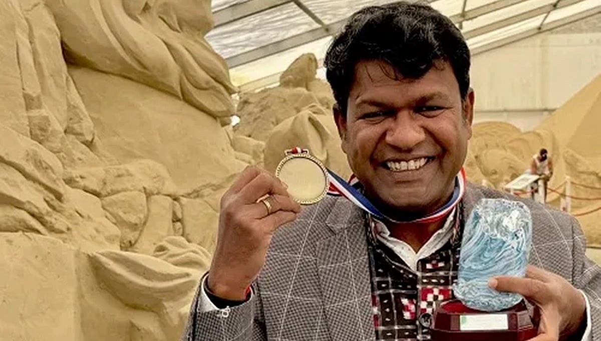ಸುದರ್ಶನ್ ಪಟ್ನಾಯಕ್ ಗೆ ಬ್ರಿಟಿಷ್ ಸ್ಯಾಂಡ್ ಮಾಸ್ಟರ್ ಪ್ರಶಸ್ತಿ; ಈ ಗೌರವ ಪಡೆದ ಮೊದಲ ಭಾರತೀಯ