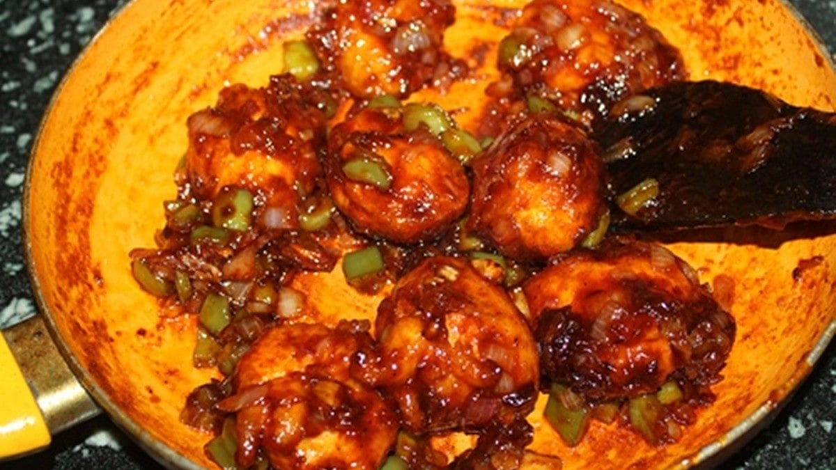 ಕ್ಯಾಪ್ಸಿಕಂ ಎಗ್ ಚಿಲ್ಲಿ- Capsicum Egg Chilli recipe in Kannada