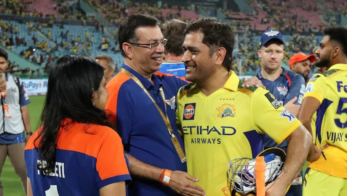 IPL 2025: CSK ಗೆಲುವಿನ ನಂತರ LSG ಮಾಲೀಕ ಸಂಜೀವ್ ಗೋಯೆಂಕಾ ಜೊತೆ ಎಂಎಸ್ ಧೋನಿ ಮಾತುಕತೆ
