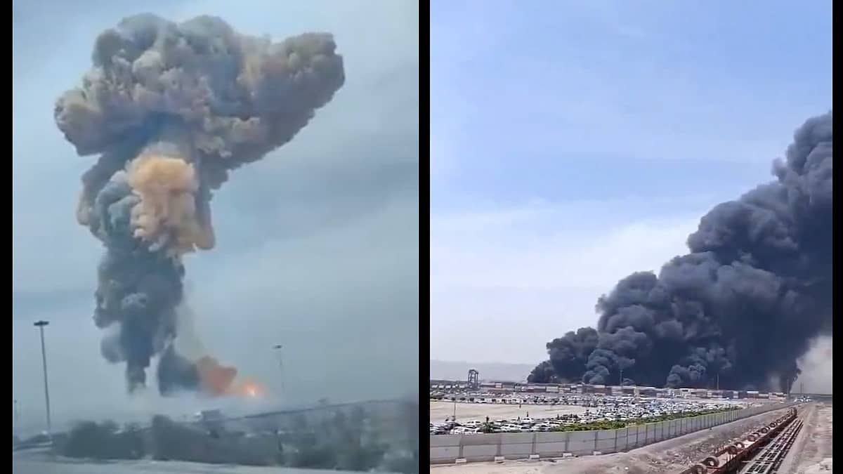 Explosion at Iran port: ಇರಾನ್ ನ ಅತ್ಯಾಧುನಿಕ ಬಂದರಿನಲ್ಲಿ ಭೀಕರ ಸ್ಫೋಟ; 4 ಸಾವು, 500ಕ್ಕೂ ಅಧಿಕ ಮಂದಿಗೆ ಗಾಯ, Video