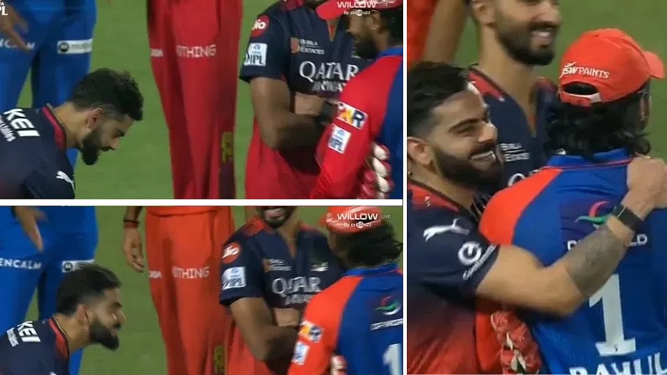 IPL 2025: ಬಾಕಿ ಚುಕ್ತಾ...; KL Rahul ಎದುರಲ್ಲೇ 'ಇದು ನನ್ನ ಗ್ರೌಂಡ್' ಮಿಮಿಕ್ ಮಾಡಿದ Virat Kohli; video
