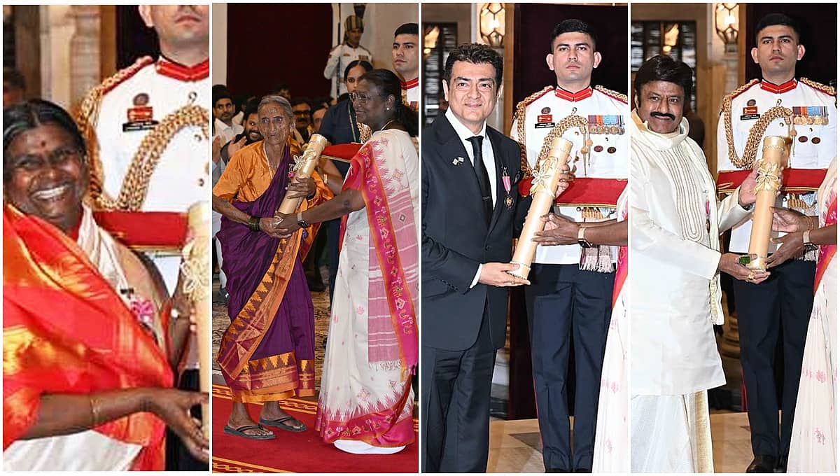 Padma Awards 2025: ಡಾ.ವಿಜಯಲಕ್ಷ್ಮೀ ದೇಶಮಾನೆ, ಭೀಮವ್ವ ದೊಡ್ಡಬಾಳಪ್ಪ ಶಿಳ್ಳೆಕ್ಯಾತರ ಸೇರಿ 71 ಸಾಧಕರಿಗೆ ಪದ್ಮ ಪ್ರಶಸ್ತಿ ಪ್ರದಾನ