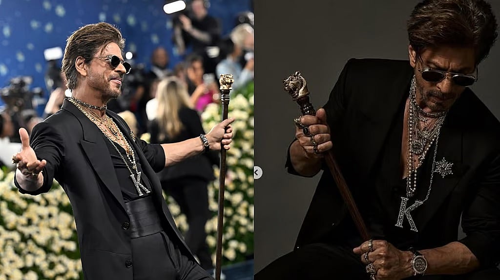 Met Gala ರೆಡ್ ಕಾರ್ಪೆಟ್ ನಲ್ಲಿ ಹೆಜ್ಜೆ ಹಾಕಿದ ಸೂಪರ್ ಸ್ಟಾರ್, ಸ್ಟೈಲ್ ಐಕಾನ್ ಶಾರೂಕ್ ಖಾನ್; Photos