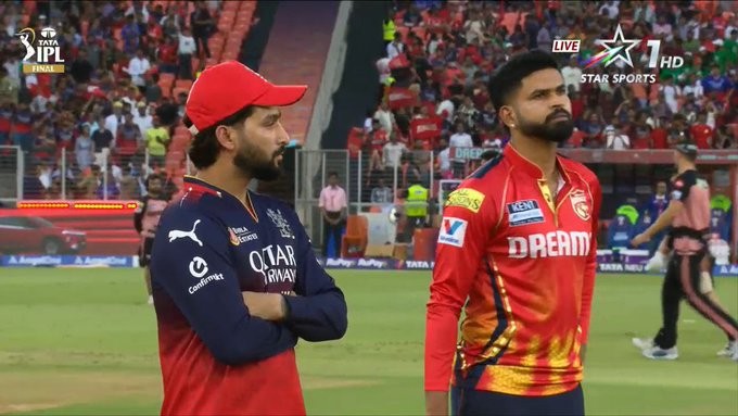 IPL 2025 Final: RCB ವಿರುದ್ಧ ಟಾಸ್ ಗೆದ್ದ PBKS ಫೀಲ್ಡಿಂಗ್ ಆಯ್ಕೆ; ಫೈನಲ್ ರೀತಿ ಆಡುತ್ತೇವೆ ಎಂದ Shreyas Iyer