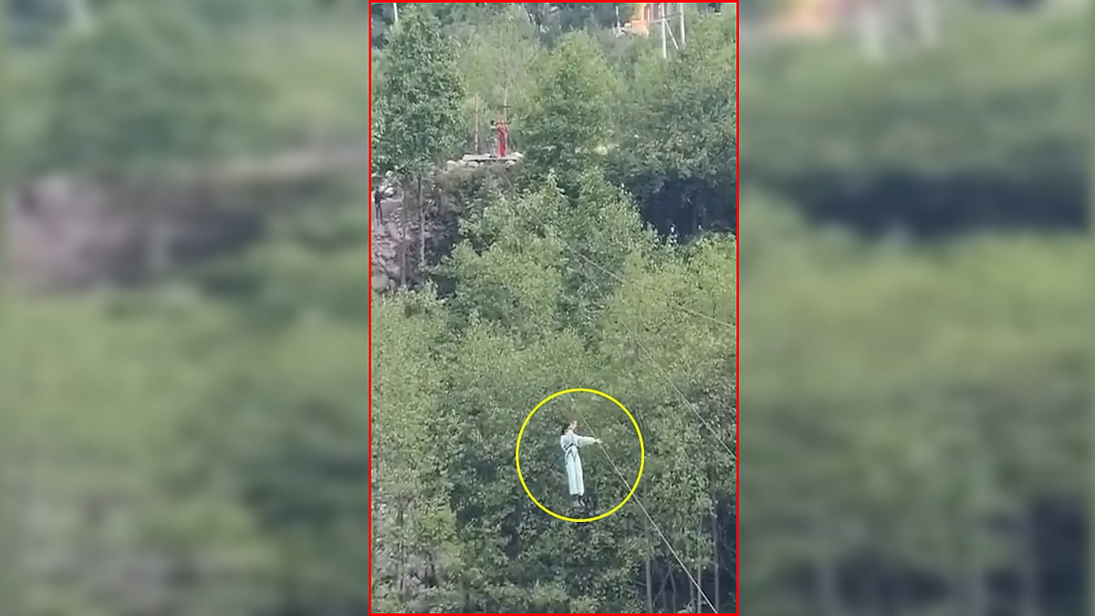Manali Zipline accident: ಜಿಪ್ ಲೈನ್ ಹಗ್ಗ ತುಂಡಾಗಿ ಕಂದಕಕ್ಕೆ ಬಿದ್ದ ಯುವತಿ, Video Viral