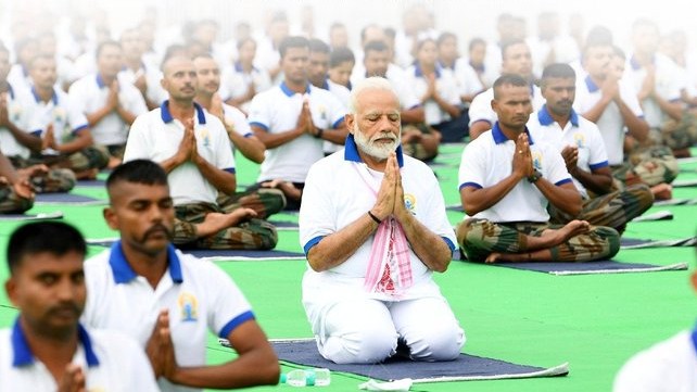 International Yoga Day: 'ಸಂಘರ್ಷಭರಿತ ಜಗತ್ತಿನಲ್ಲಿ ಯೋಗ ಶಾಂತಿ ತರುತ್ತದೆ'- PM Modi