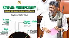 ಸುರಂಗ ಮಾರ್ಗದ ಉಪಯೋಗ ಕುರಿತು DCM ಡಿ.ಕೆ ಶಿವಕುಮಾರ್ ಪಾಠ: ನೆಟ್ಟಿಗರಿಂದ ತೀವ್ರ ಟೀಕೆ