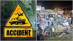 ತುಮಕೂರು: ಬೈಪಾಸ್‌ನಲ್ಲಿ ಕಾರಿಗೆ ಟ್ಯಾಂಕರ್ ಡಿಕ್ಕಿ; ದಂಪತಿ, ಮಕ್ಕಳು ಸೇರಿ ನಾಲ್ವರ ದುರ್ಮರಣ