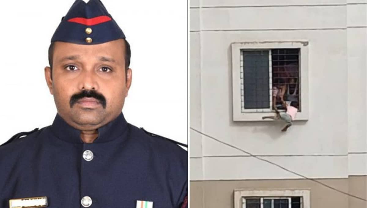 ಪುಣೆ: ಅಪಾರ್ಟ್ಮೆಂಟ್ನ ಮೂರನೇ ಮಹಡಿಯ ಕಿಟಕಿಯಲ್ಲಿ ನೇತಾಡುತ್ತಿದ್ದ 4 ವರ್ಷದ ಬಾಲಕಿ ರಕ್ಷಣೆ!