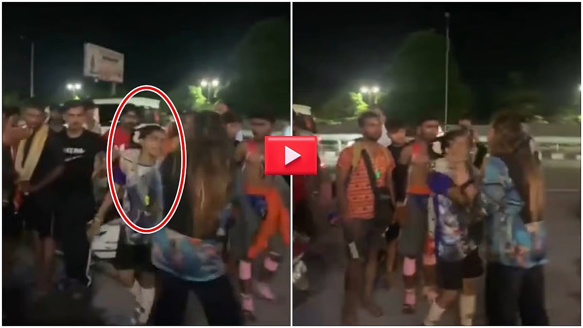 ಚಪ್ಪಲಿಯಿಂದ ಹೊಡೆದು ಹಲ್ಲೆ: ಯಾತ್ರೆ ವೇಳೆ ಮಹಿಳೆ ಮೇಲೆ ಕನ್ವಾರಿಯ ಭಕ್ತೆಯ ಉಗ್ರಾವತಾರ; Video!