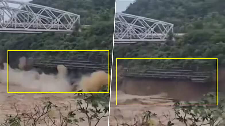 Himachal Pradesh: ರೈಲು ಚಲಿಸಿದ ಬಳಿಕ ಸೇತುವೆ ಅಡಿಪಾಯ ಕುಸಿತ; ತಪ್ಪಿದ ಮಹಾ ದುರಂತ; Video